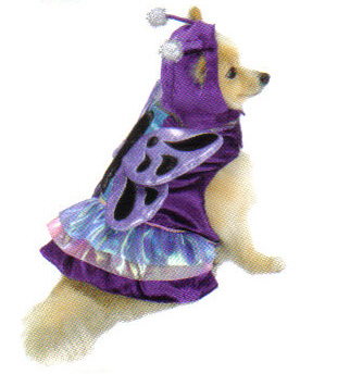 Metallic Butterfly Dog Costume