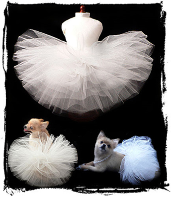 White Wedding Dog Tutu