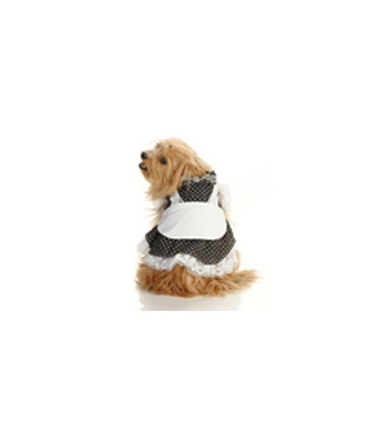 Black Dotty Maid Dog Costume