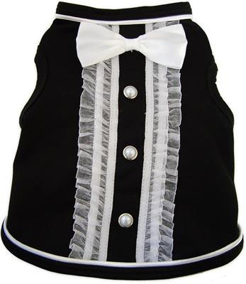 Black Dog Tuxedo Dog Shirt Costume