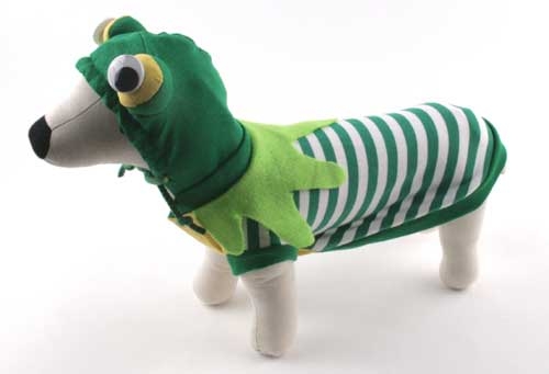 Striped Frog Dog Costume