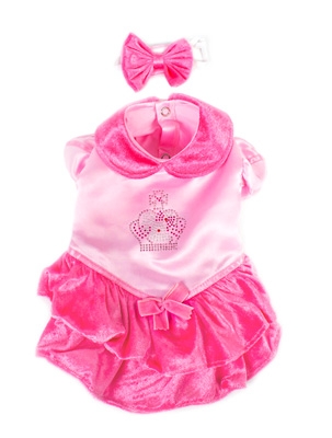 Hot Pink Princess Dog Costume