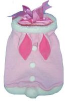 Pink Satin Bunny Dog Costume Suit