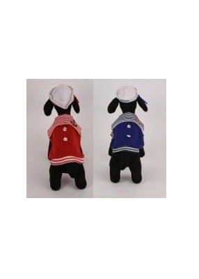Red or Blue Sailor Dog Costumes