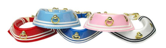 Sailor Patent Leather Dog Collar